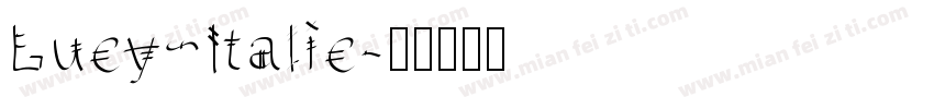 Lucy Italic字体转换
